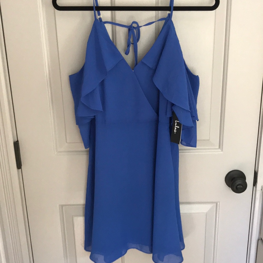 NWT Lulu’s blue cocktail dress.